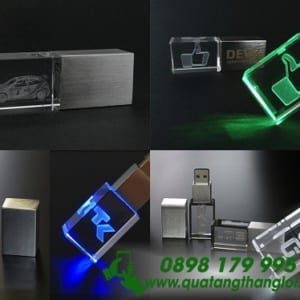 UPT 01 - USB Pha le iin khắc 3d quà tặng khách hàng