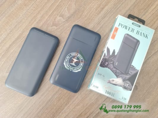 Pin Sac Du Phong 10000mAh in logo KHOA DUOC TPHCM lam qua tang hoi nghi
