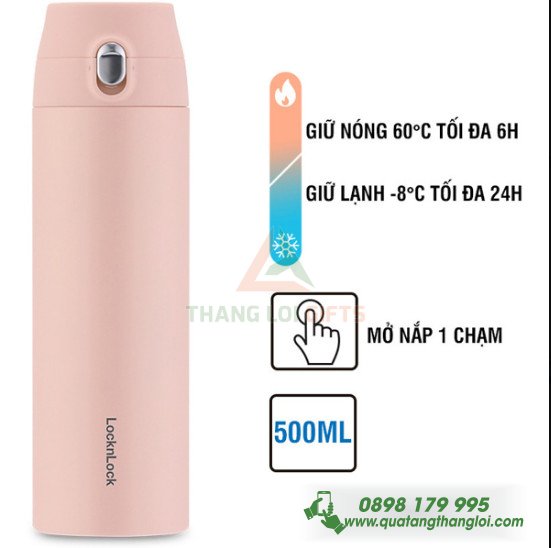 Binh Giu Nhiet LocknLock LHC 3257- 500ml in khac logo