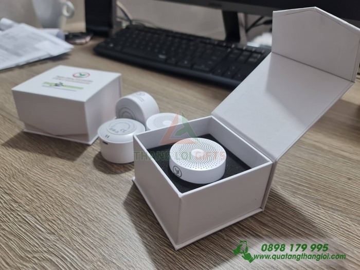 Loa Bluetooth mini + Hop Giay C in khac logo Ngân Hàng KASIKORN