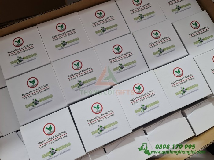 Loa Bluetooth mini + Hop Giay C in khac logo Ngân Hàng KASIKORN