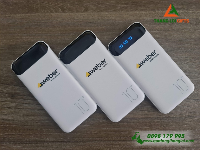 Pin Sac Du Phong 10000mAh WP161 in logo Weber