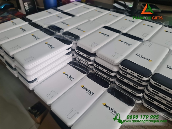 Pin Sac Du Phong 10000mAh WP161 in logo Weber