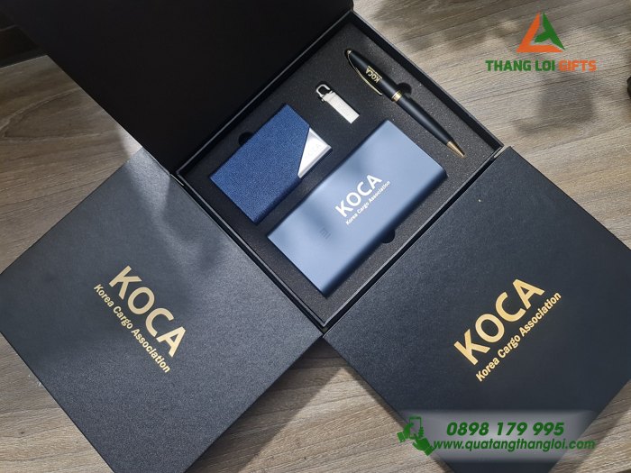 GIFTSET 4 món - Bộ quà tặng Khắc logo LM làm quà tặng khai trương quảng cáo thương hiệu (2)