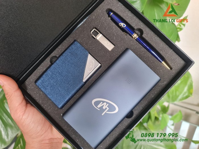 GIFTSET 4 món - Bộ quà tặng Khắc logo LM làm quà tặng khai trương quảng cáo thương hiệu (5)