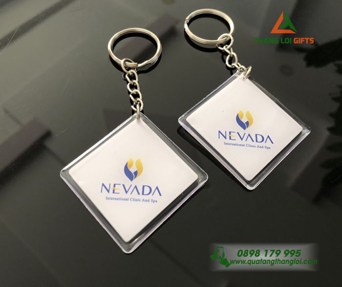 Moc Khoa Nhua - In Logo 2 Mat NEVADA