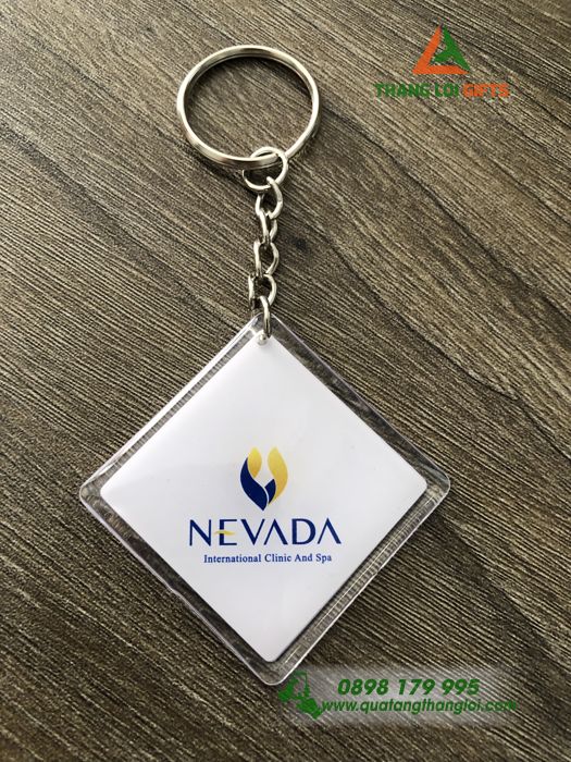 Moc Khoa Nhua - In Logo 2 Mat NEVADA