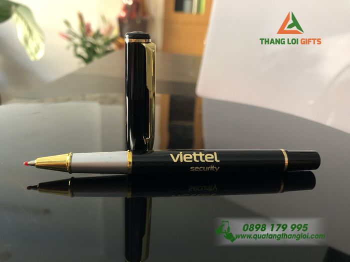 Bút ký kim loại Màu Đen – Khắc Logo VIETTEL