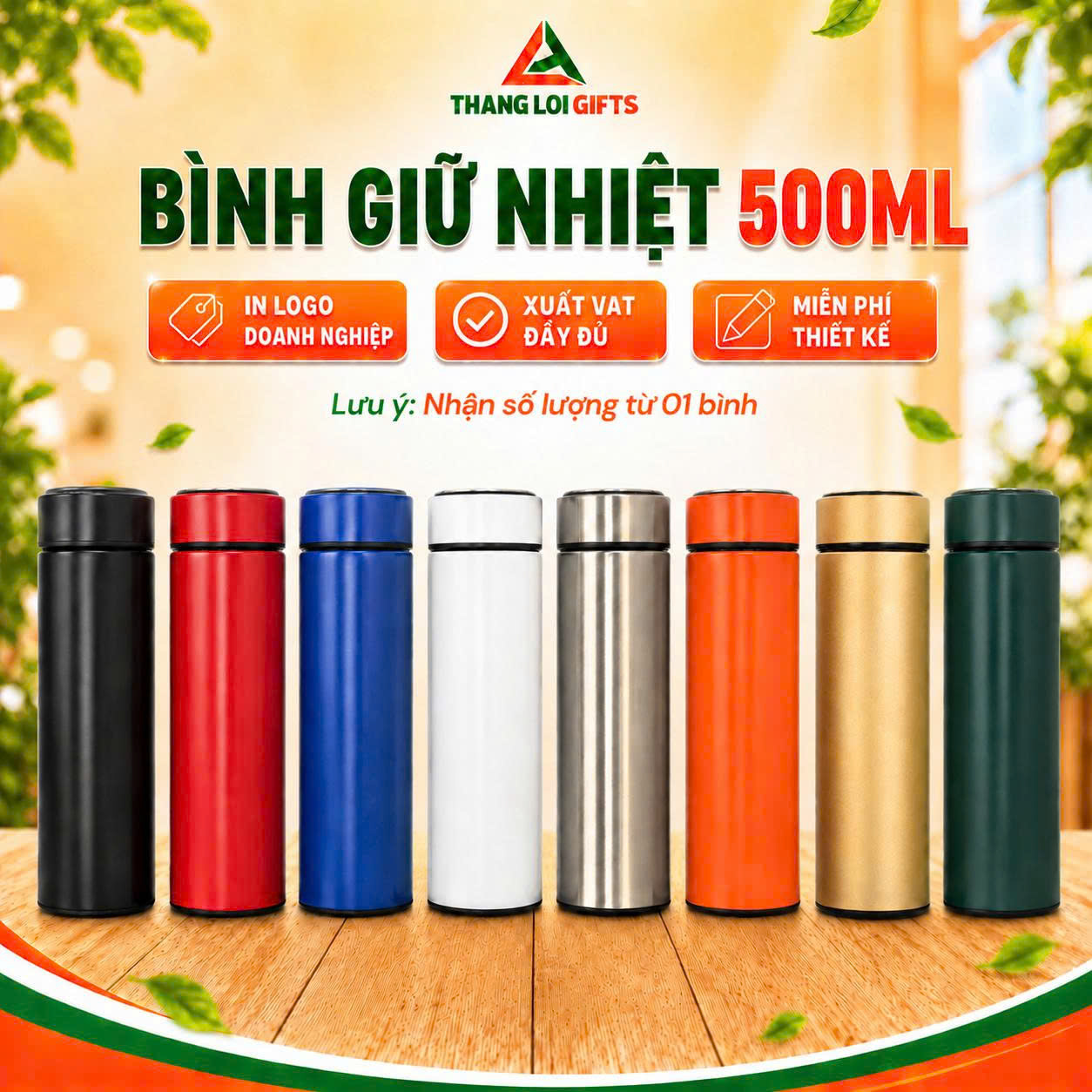 BÌNH GIỮ NHIỆT INOX 500MLL