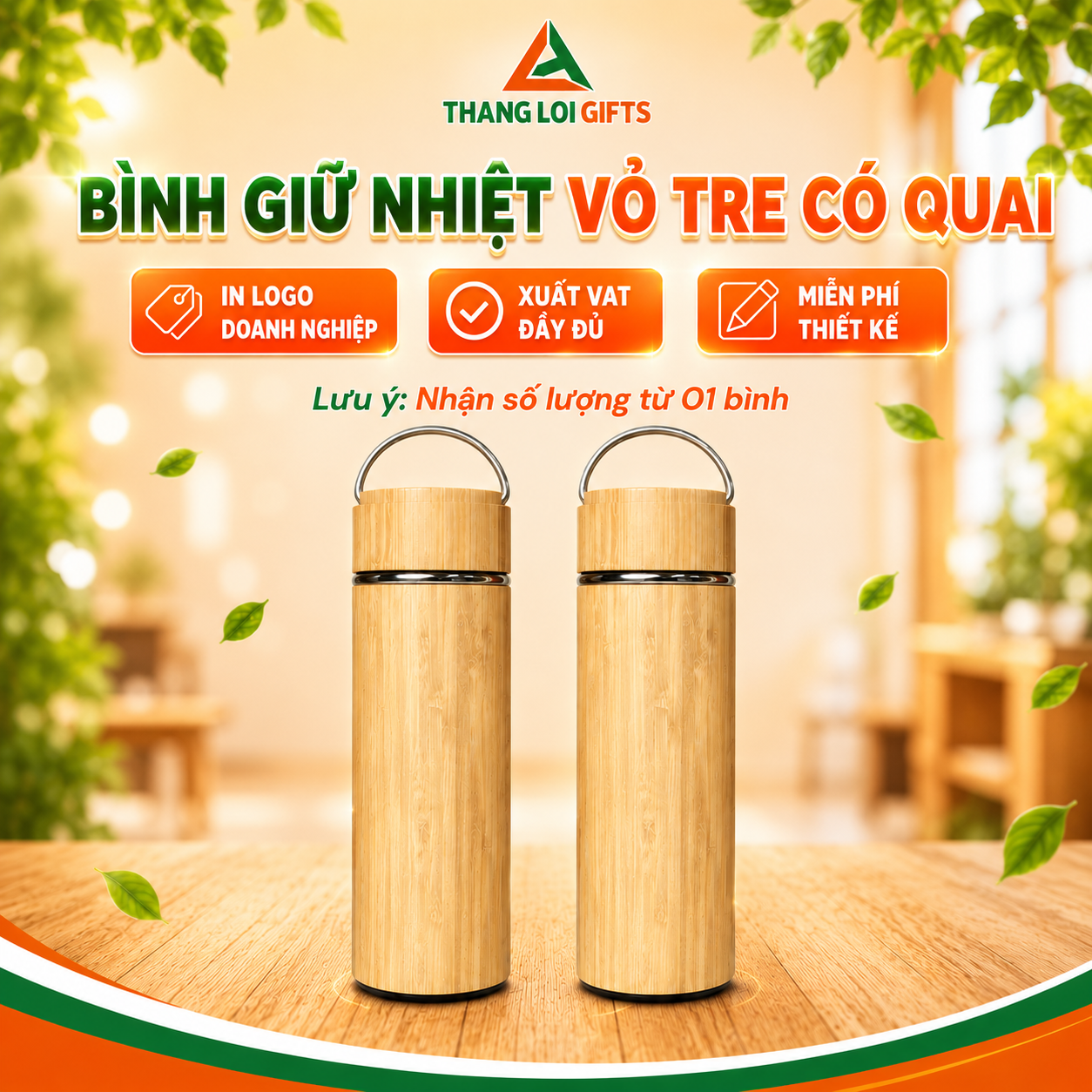 BÌNH GIỮ NHIỆT VỎ TRE CÓ QUAI_GT