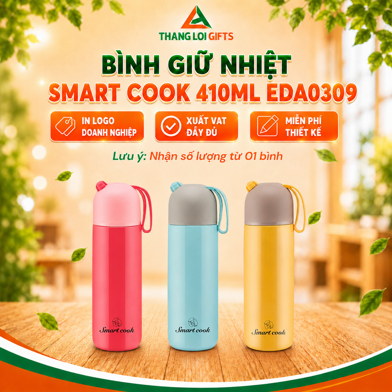 Bình giữ nhiệt Smart Cook EDA0309 (410ml)