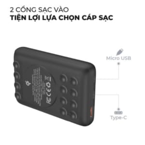 Pin Sac Du Phong Energizer QP10000PQBK 10,000mAh - Tich hop sac nhanh , sac khong day