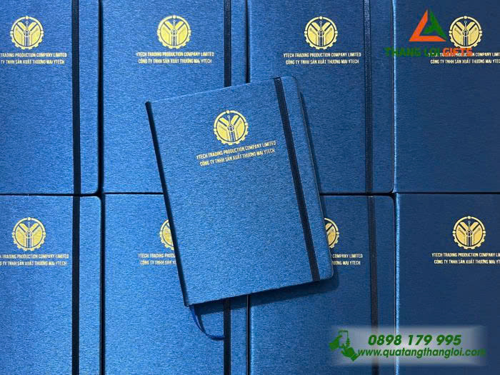 SDT 04 - Sổ Da dán gáy in logo & nội dung theo yêu cầu làm quà tặng