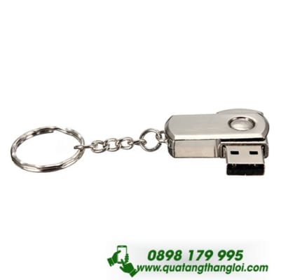 UKT 16 - USB kim loai xoay in khac logo qua tang doanh nghiep 