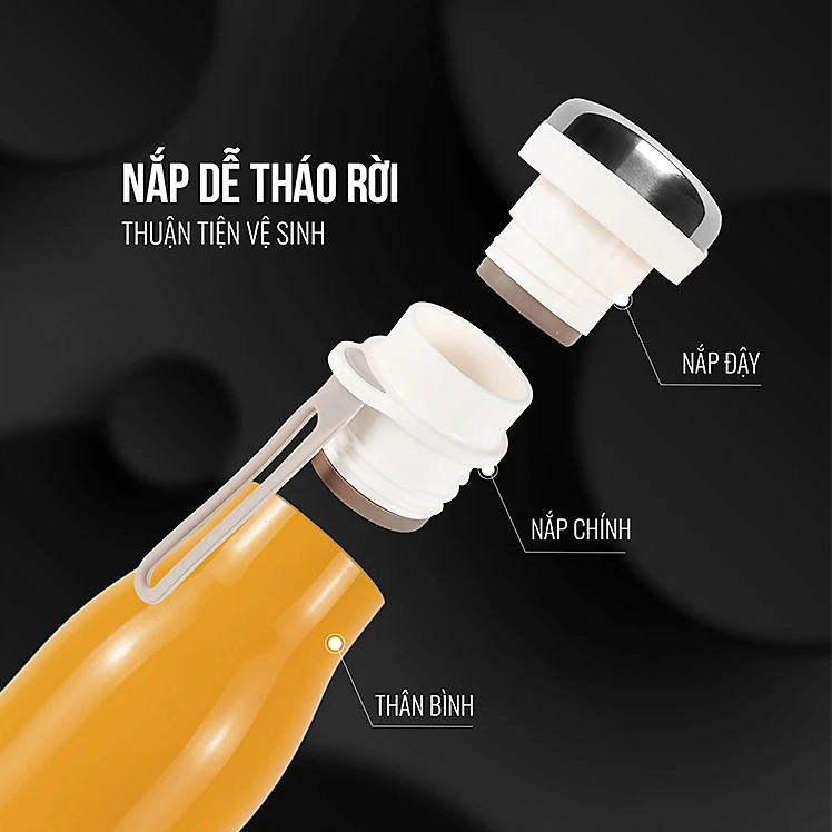 Binh Giu Nhiet ELMICH EL8290 (500ml) in khac logo theo yeu cau 