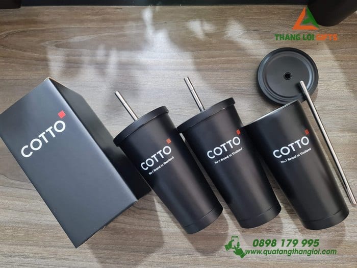 Ly giữ nhiệt kèm ống hút in logo COTTO (6)