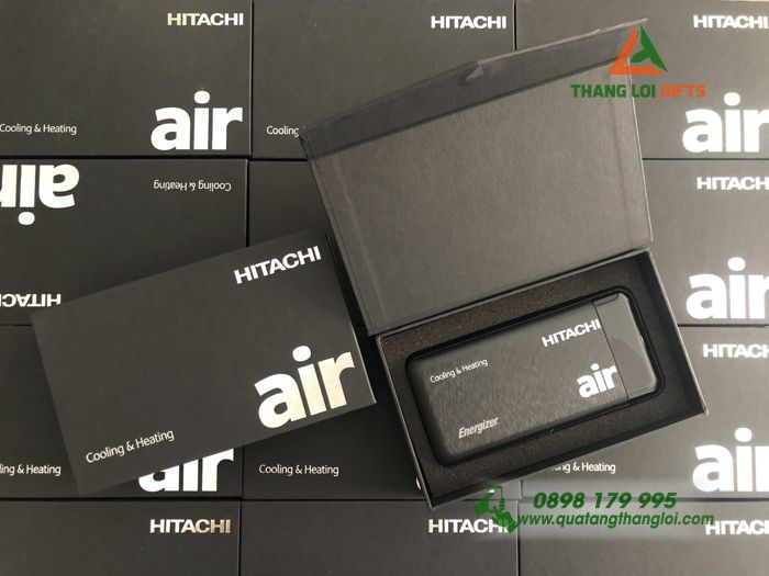 Hộp quà tặng Pin sạc dự phòng 10000mAh – In logo Air HITACHI