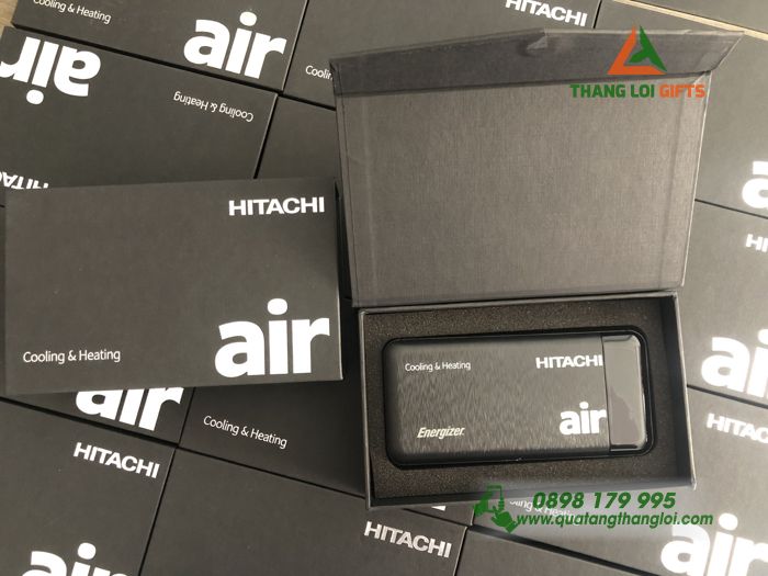 Hop qua tang Pin sac du phong 10000mAh - In logo Air HITACHI 