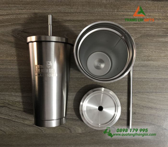 Ly Giữ Nhiệt Inox – Khắc Logo ĐH Luật – Chi Đoàn Giỏi