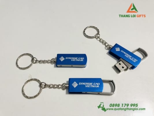 Móc khoá USB Kim loại 32gb - In logo SYNERGIE CAD VIETNAM