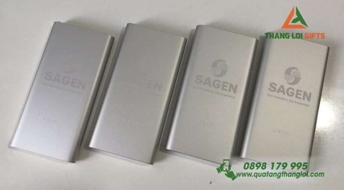 Pin Sạc Xiaomi - Khắc logo doanh nghiệp SAGEN