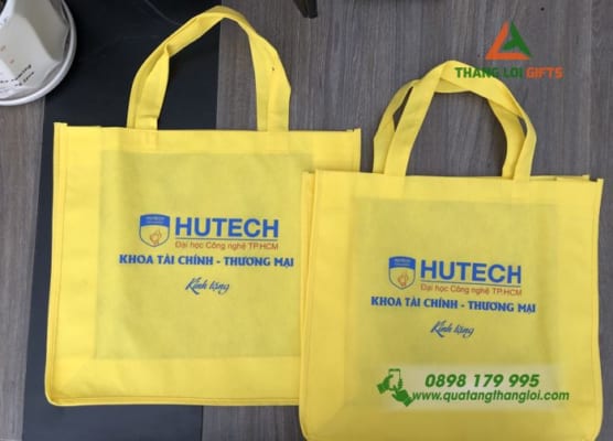 Túi vải không dệt – In logo Trường DH HUTECH