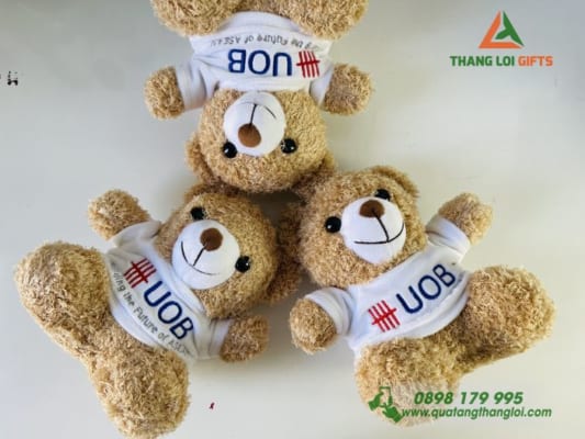 Quà tặng Gấu bông Teddy – In logo Ngân hàng UOB
