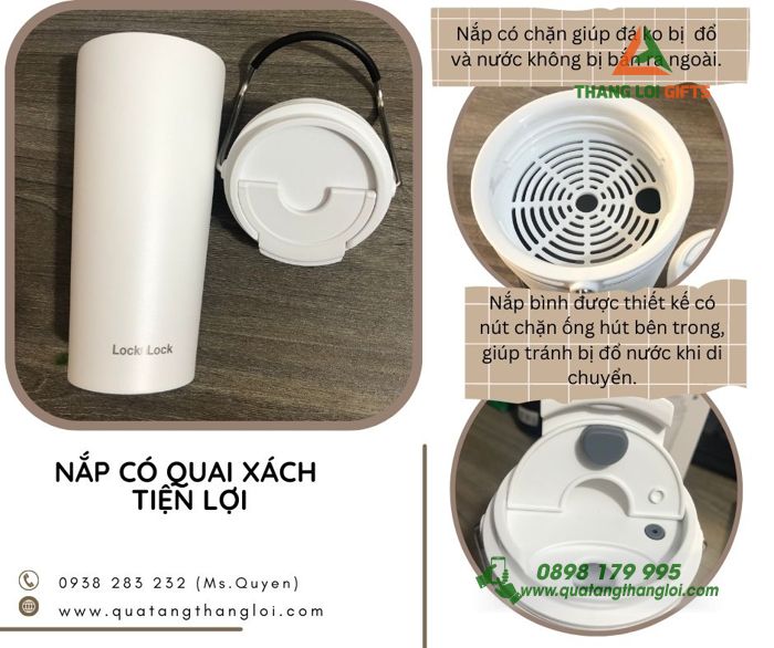 Ly Giữ Nhiệt LocknLock 540ml in logo UOB