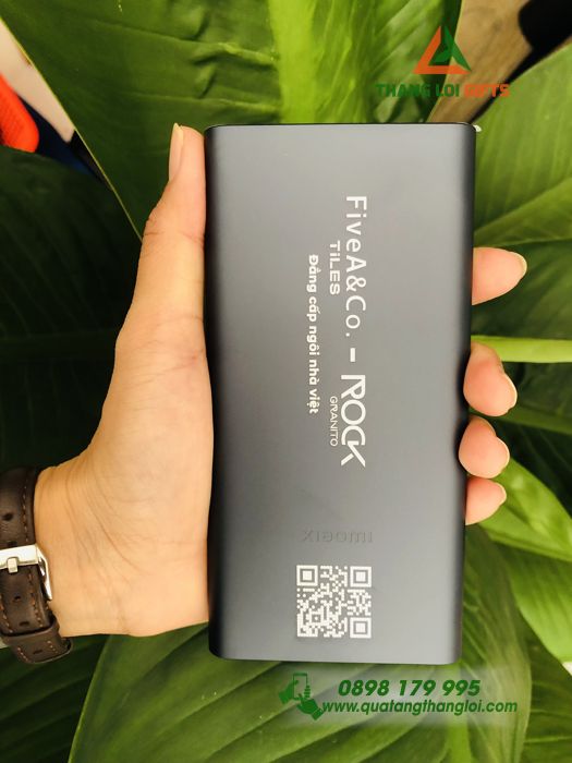 Pin Sạc Dự Phòng Xiaomi 10000mAh – In logo FiveA&Co.TiLES – ROCK_Granito