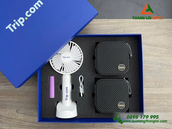 GST 69 – Bộ Quà Tặng In Logo (Loa Bluetooth & Quạt mini cầm tay) GST 69 – Bộ Quà Tặng In Logo (Loa Bluetooth & Quạt mini cầm tay)