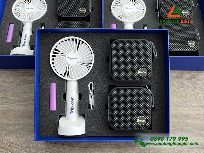 GST 69 – Bộ Quà Tặng In Logo (Loa Bluetooth & Quạt mini cầm tay) GST 69 – Bộ Quà Tặng In Logo (Loa Bluetooth & Quạt mini cầm tay)